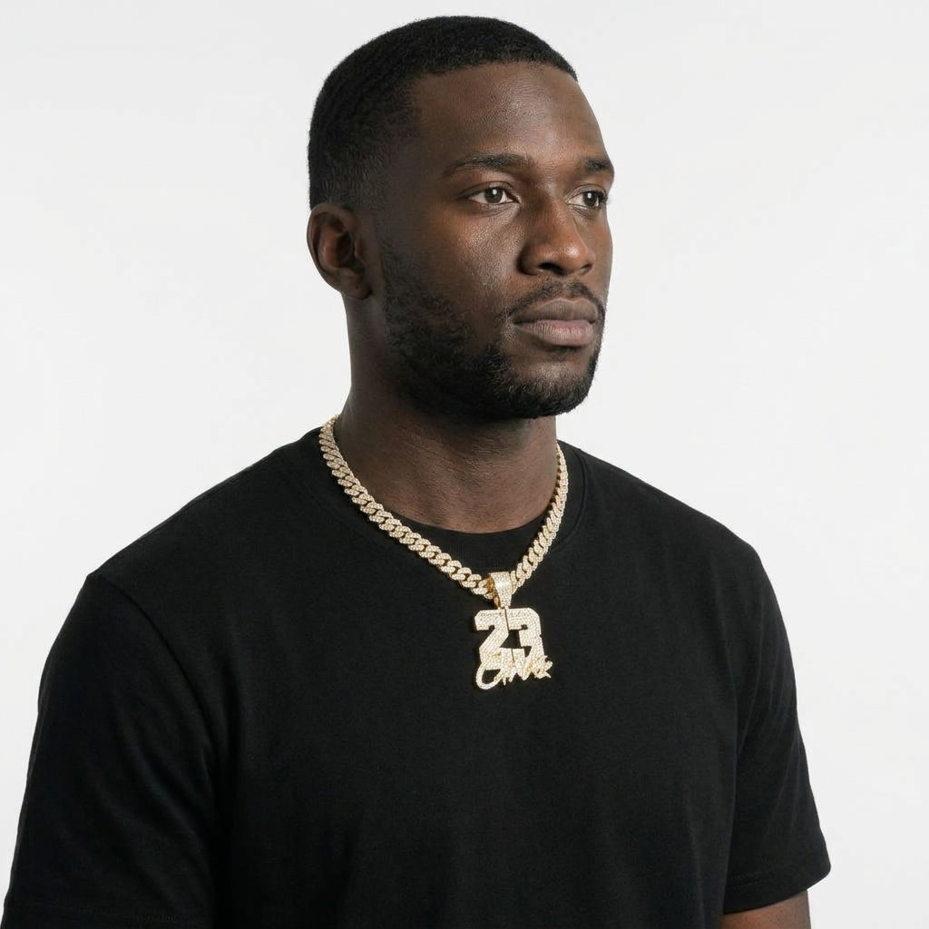 23 Script Necklace