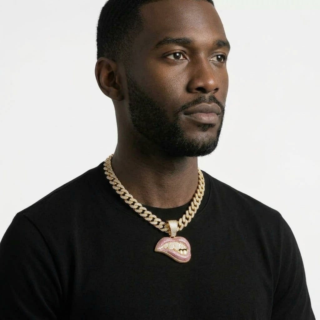 Lip Bite Necklace