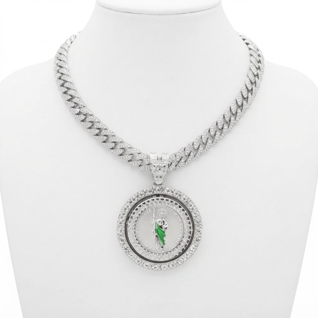 San Judas Spinner Necklace