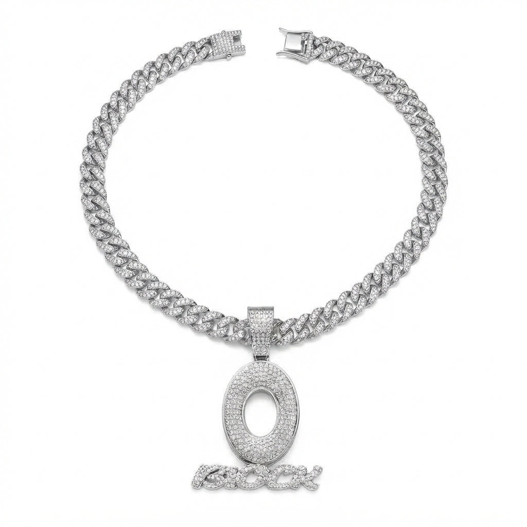 O Block Necklace