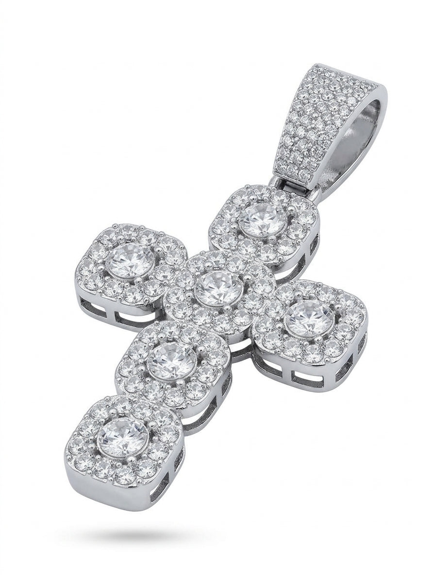 Halo Cross Pendant
