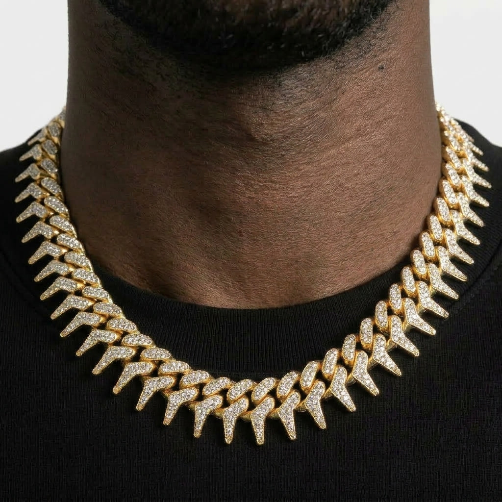 Spiked Cuban Chain