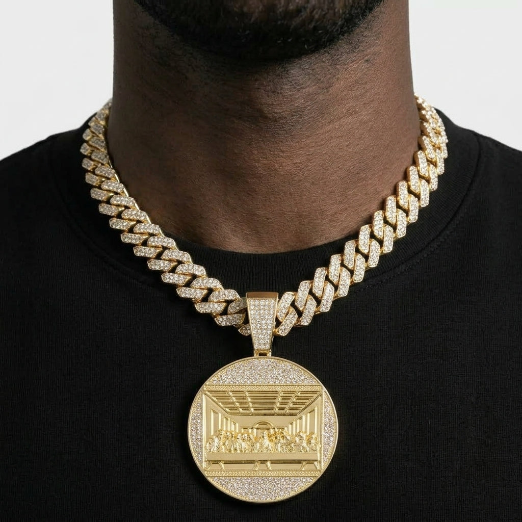 Last Supper Halo Necklace