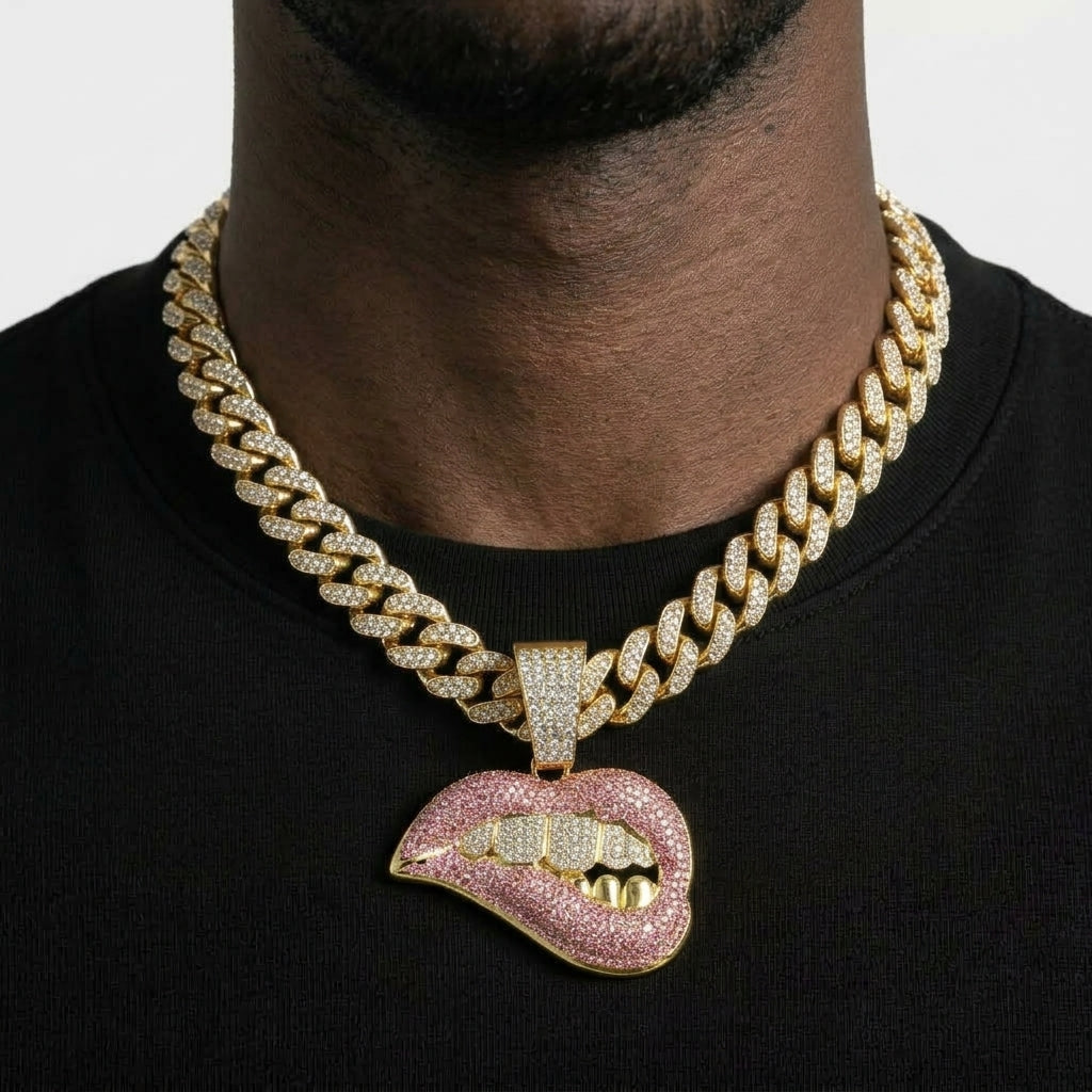 Lip Bite Necklace