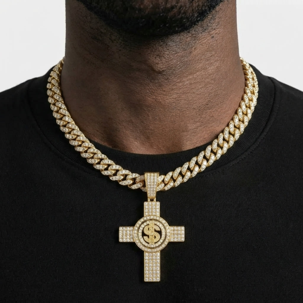 Money Cross Necklace