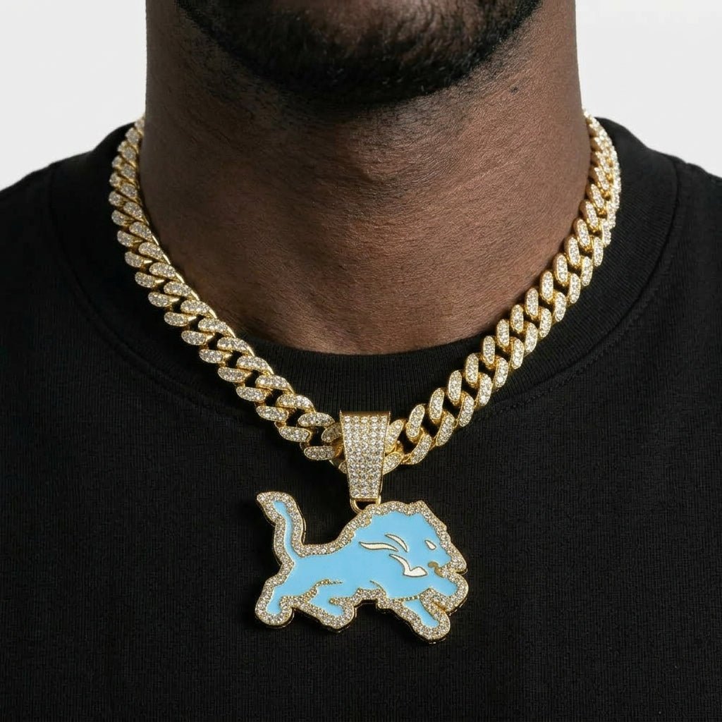 Detroit Lion Necklace
