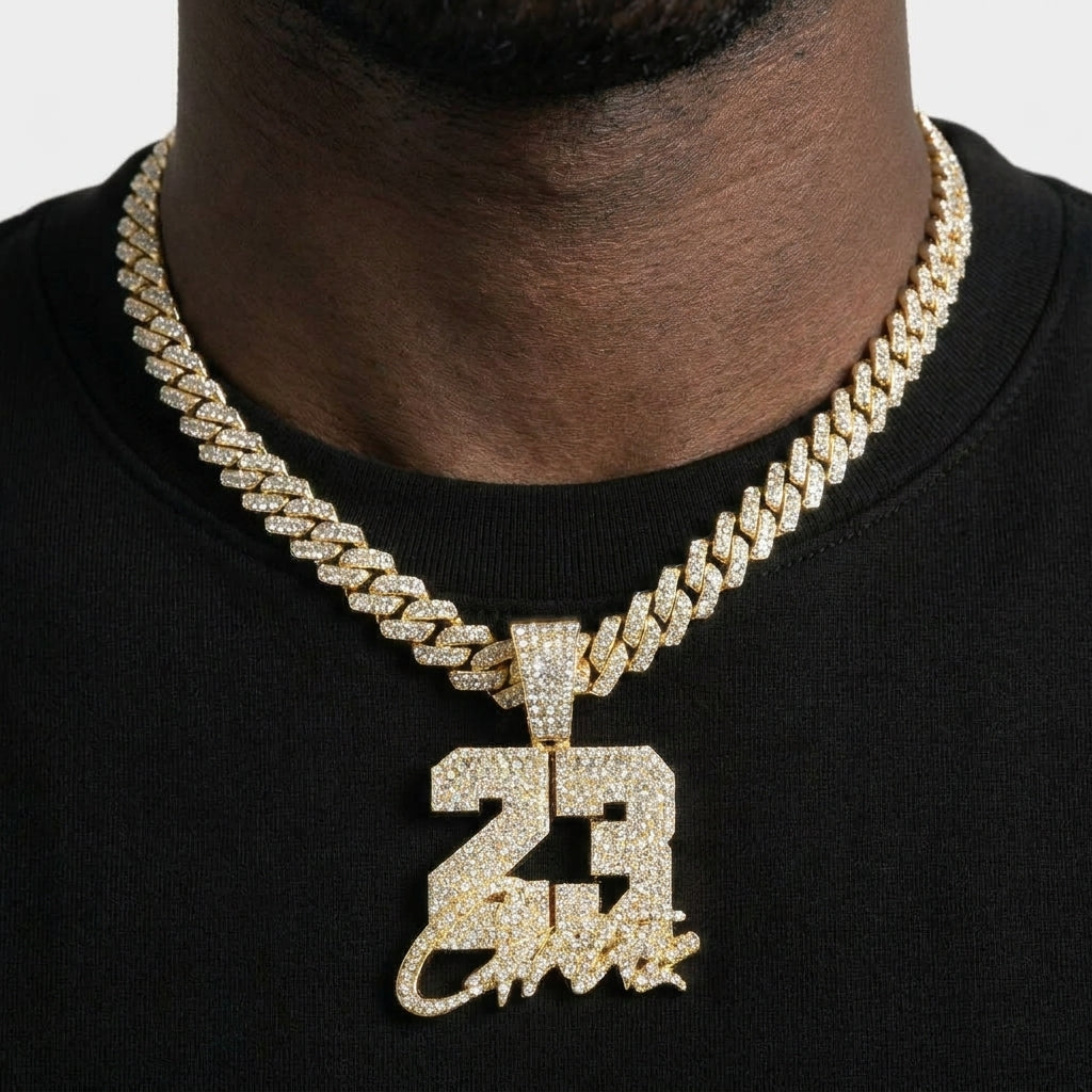 23 Script Necklace