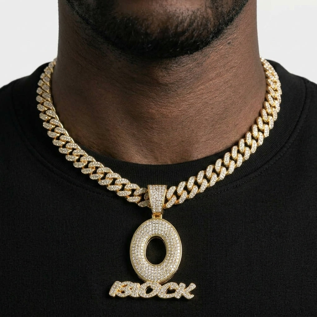 O Block Necklace