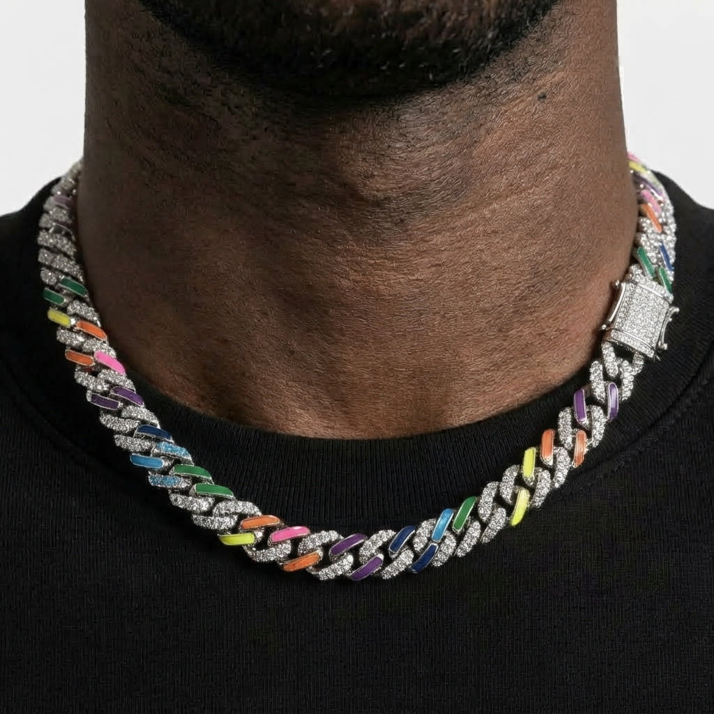 Rainbow Cuban Chain