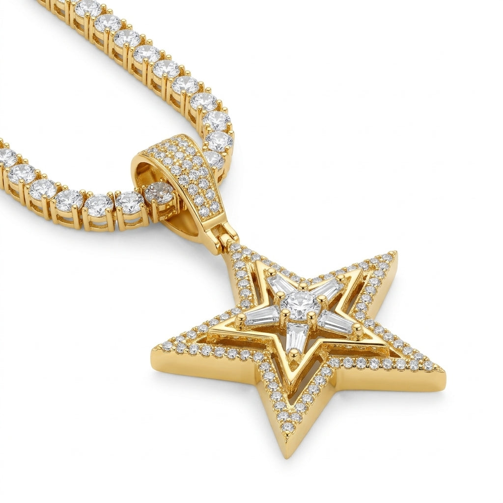 Layered Star Necklace