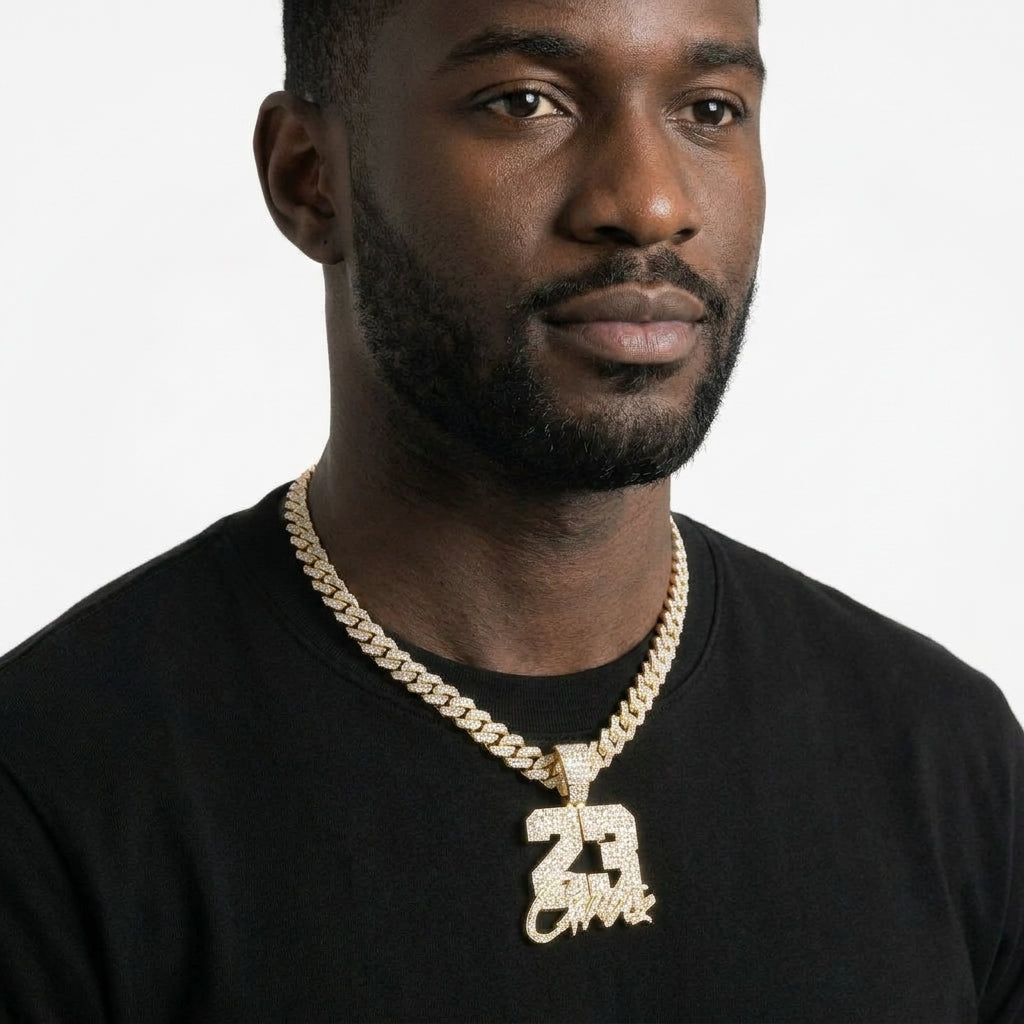 23 Script Necklace