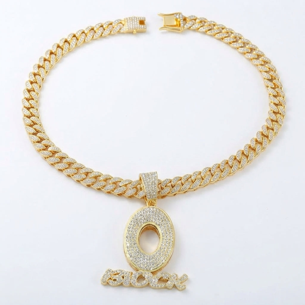 O Block Necklace