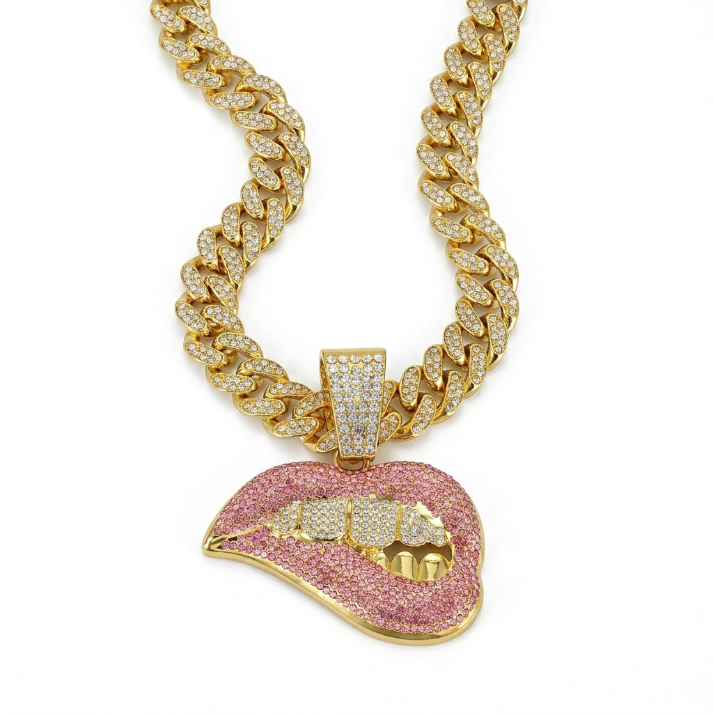 Lip Bite Necklace