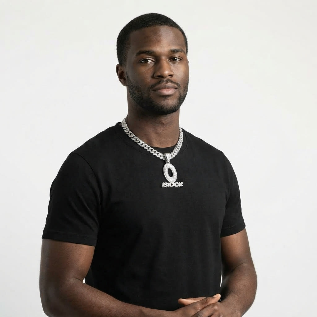 O Block Necklace