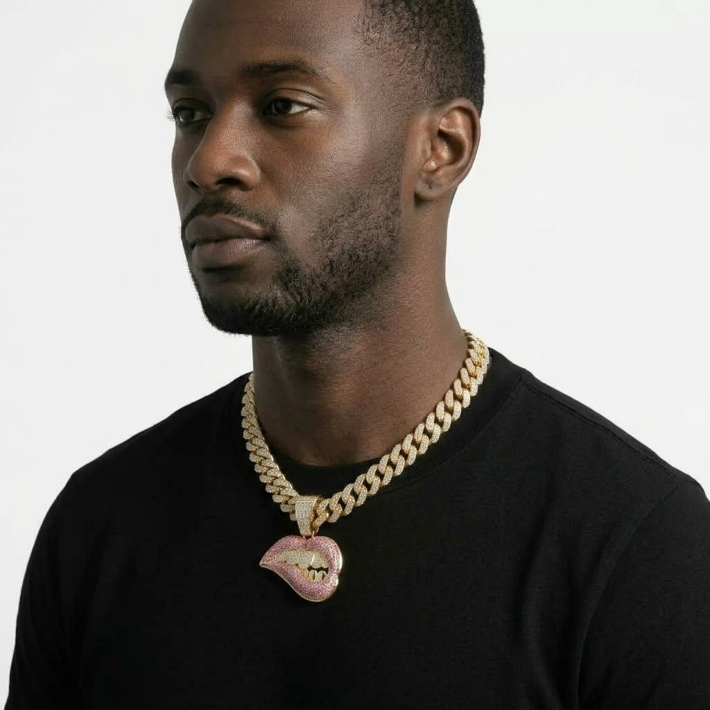 Lip Bite Necklace