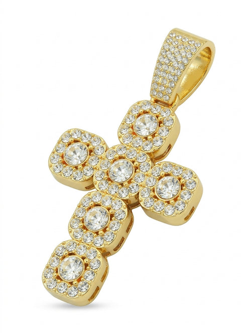 Halo Cross Pendant