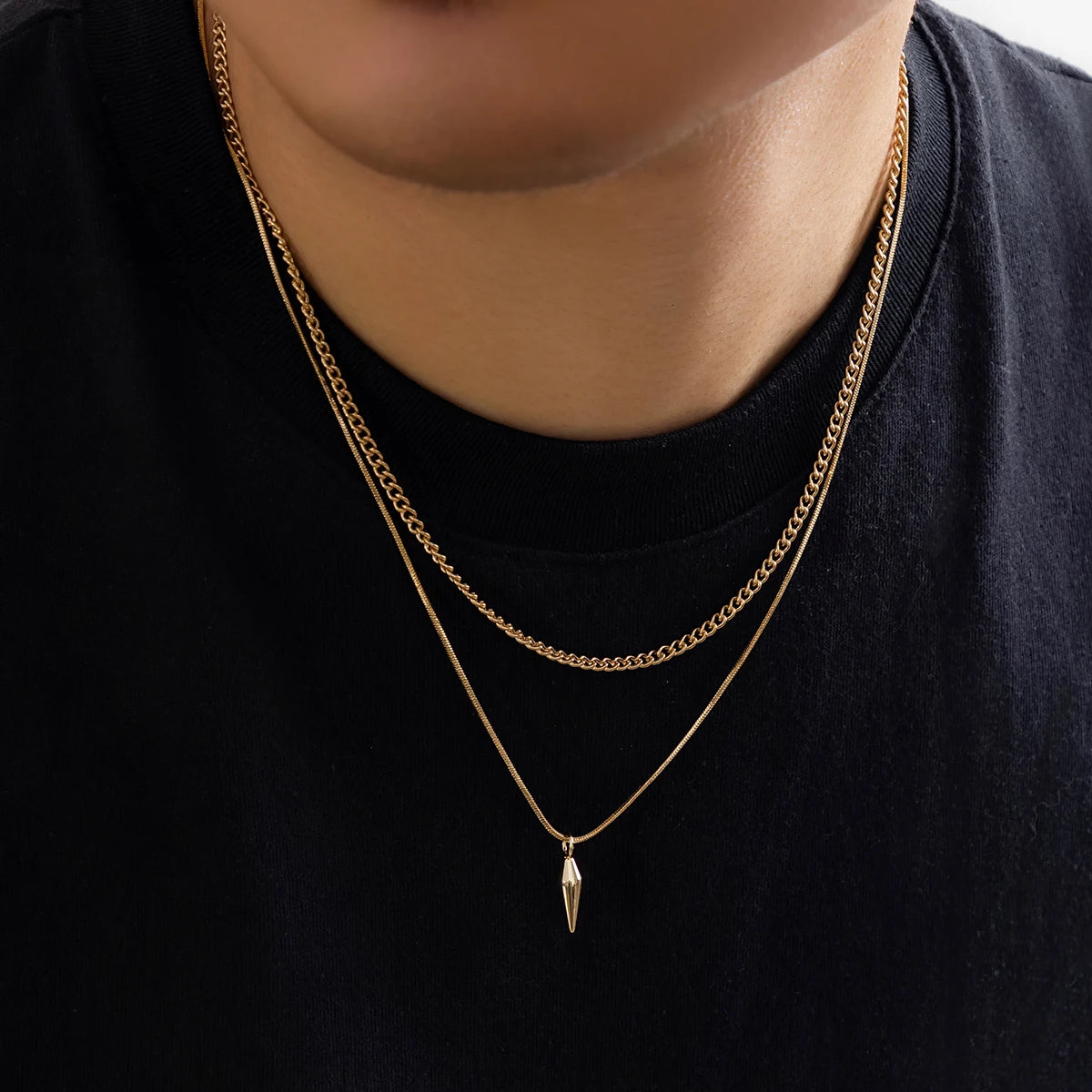 Layered Spike Necklace