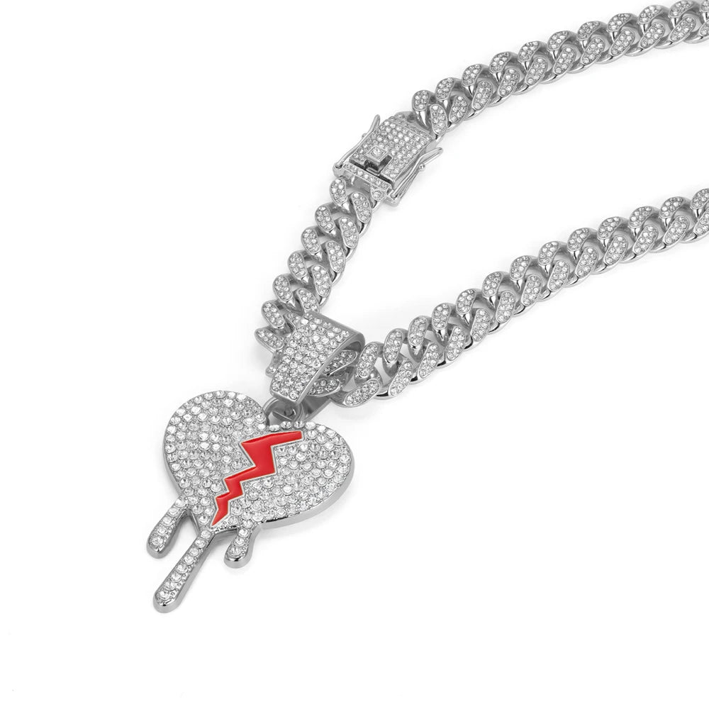 Dripping Heart Necklace