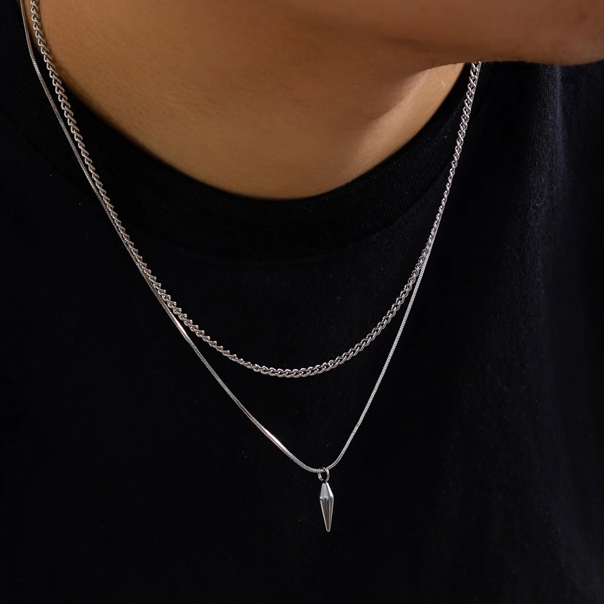 Layered Spike Necklace