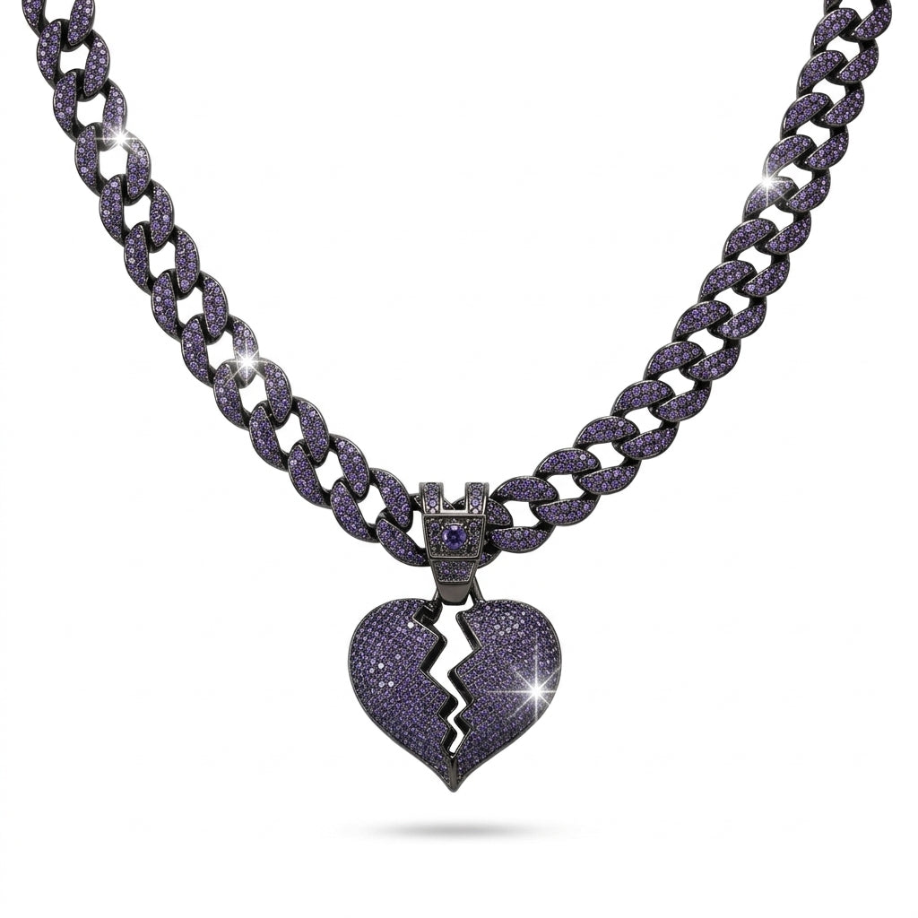 Purple Heartbreak Necklace