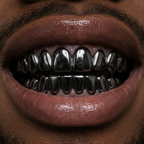 Black Full-Coverage Grillz
