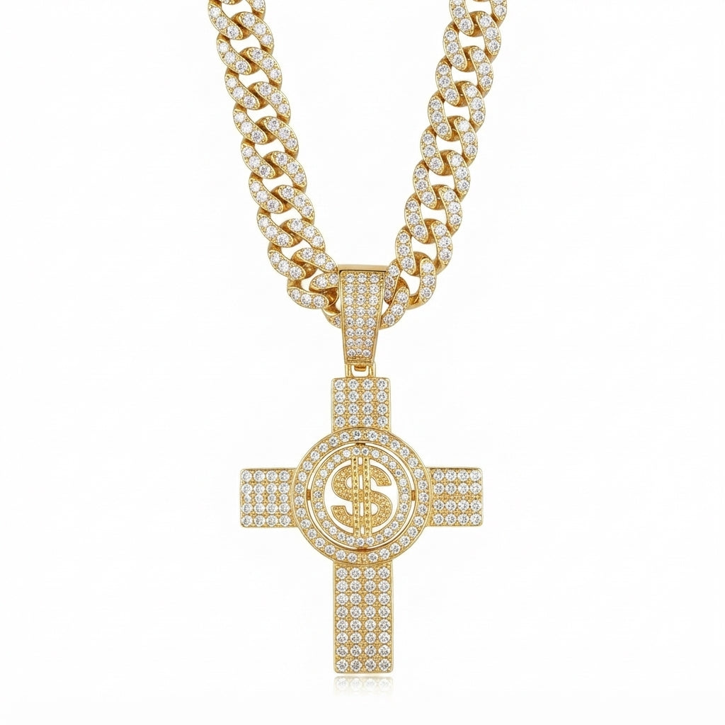 Money Cross Necklace
