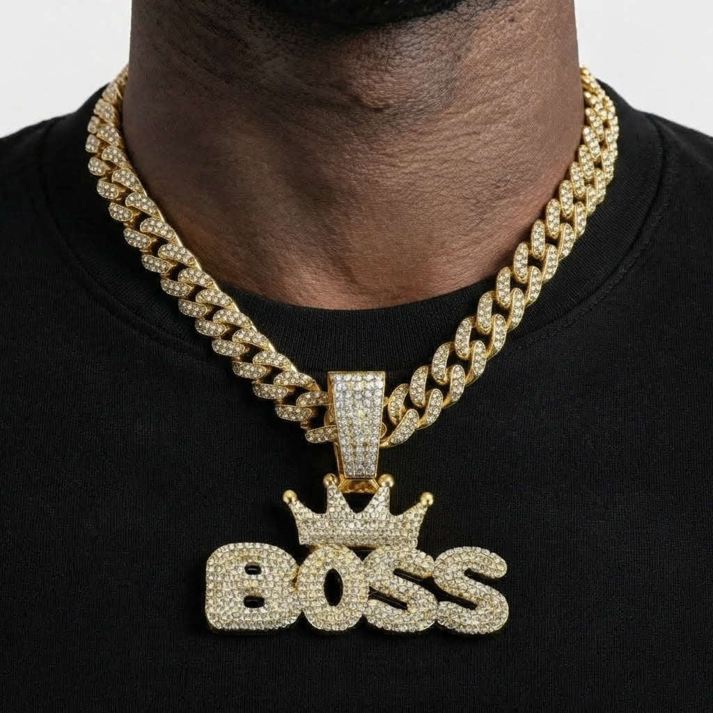 Crowned Boss Necklace