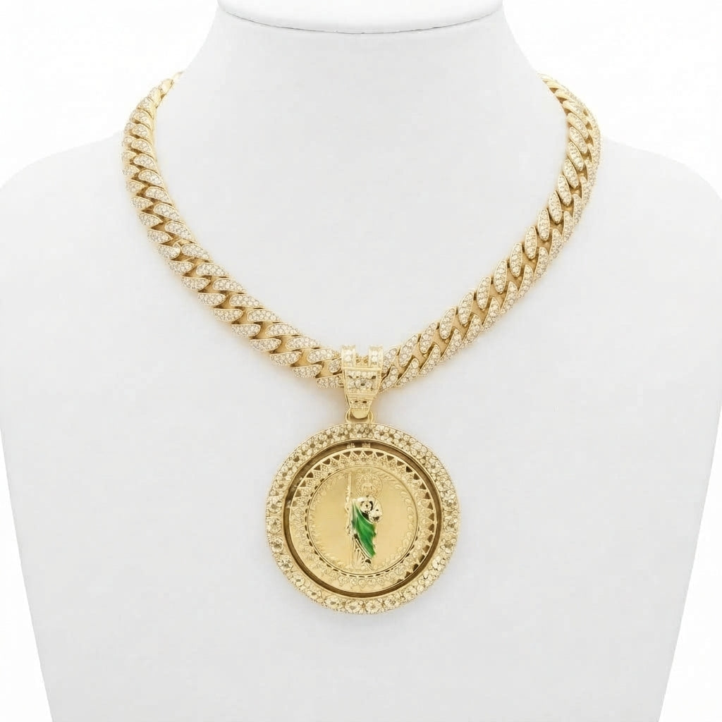 San Judas Spinner Necklace