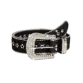 Iced Out Buckle Belt — Black