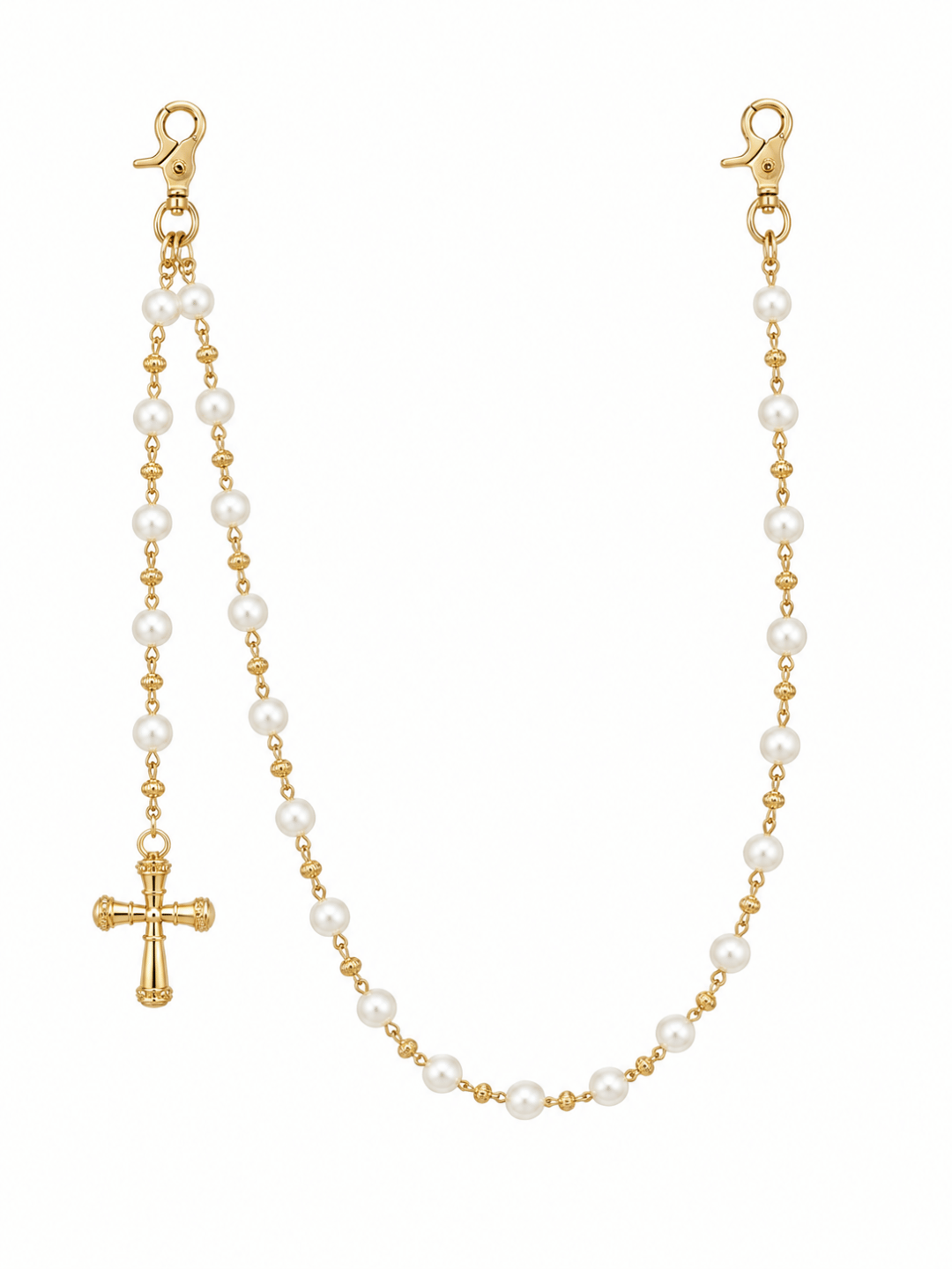 Pearl Cross Pants Chain