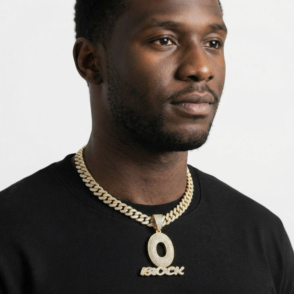 O Block Necklace