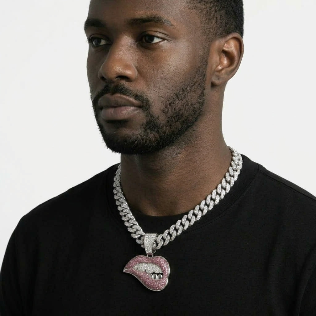 Lip Bite Necklace