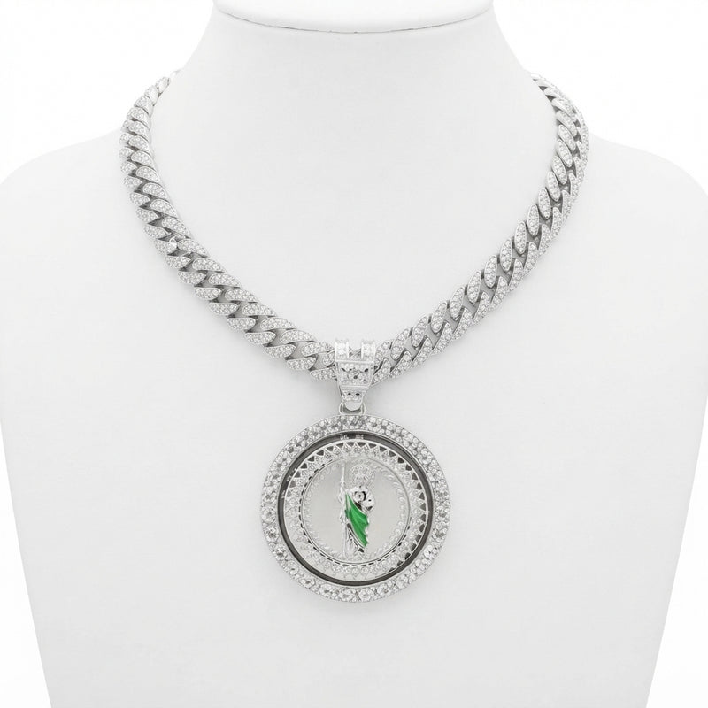 San Judas Spinner Necklace