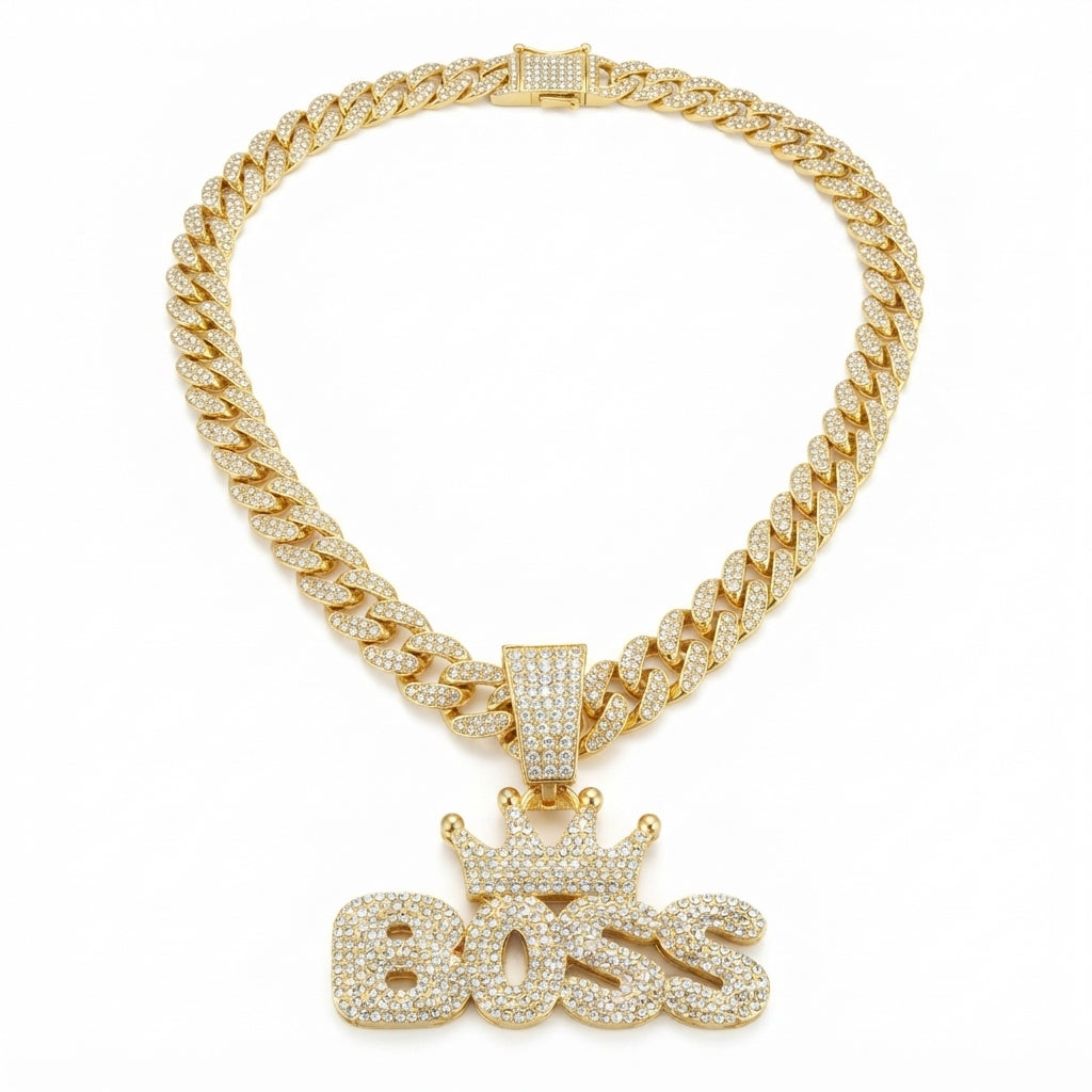 Crowned Boss Necklace