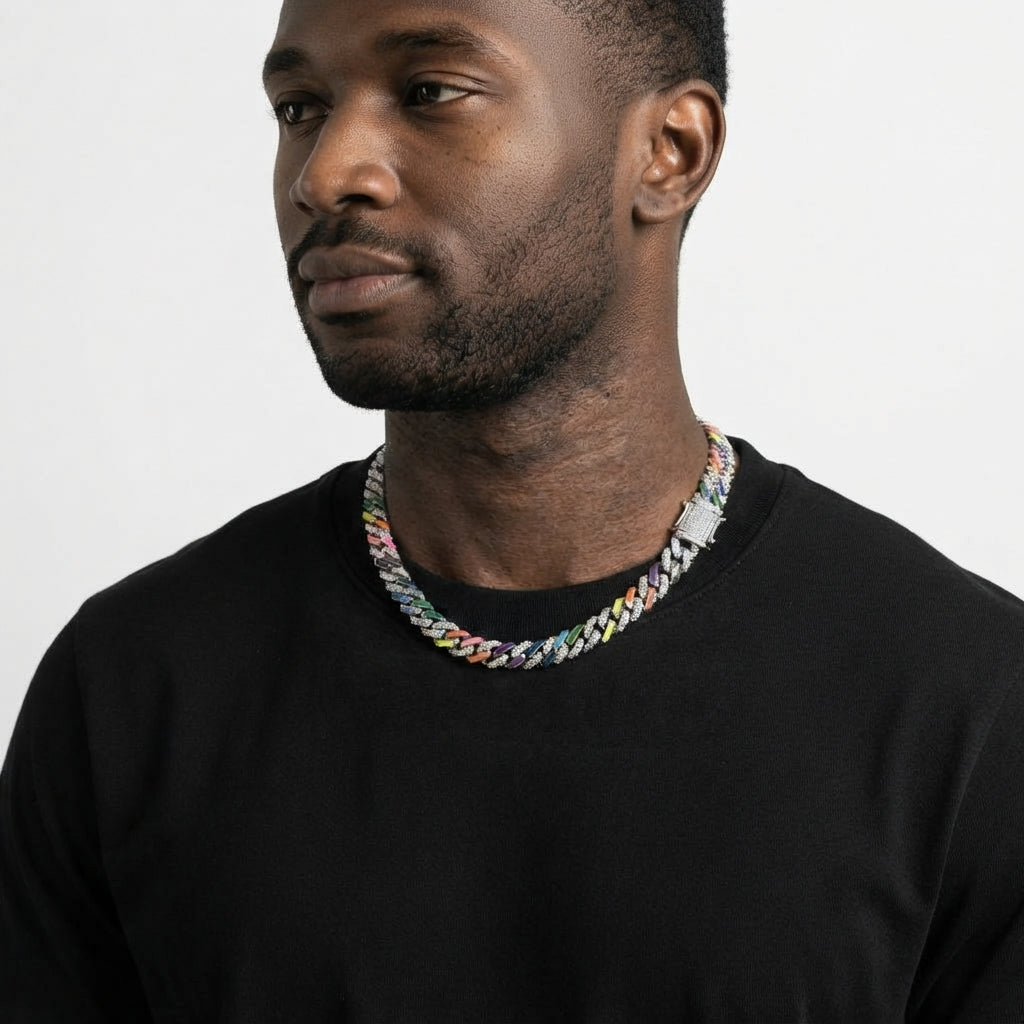 Rainbow Cuban Chain