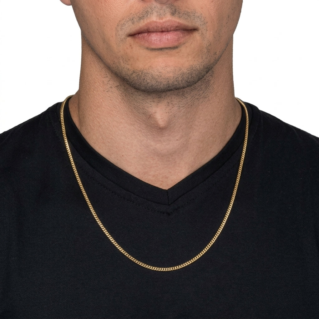 Cuban Chain — Gold, 3mm