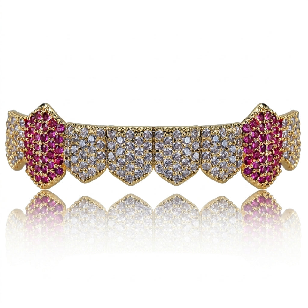 Purple Reign Grillz in Gold