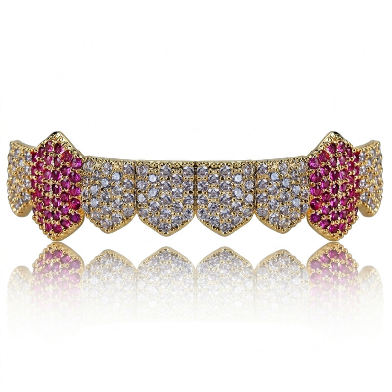 Purple Reign Grillz in Gold