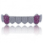 Purple Reign Grillz in Silver