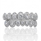 Iced Out Diamond Cluster Grillz Set