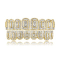 Diamond Grid Grillz in Gold