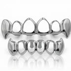 Silver Open-Face Fang Grillz