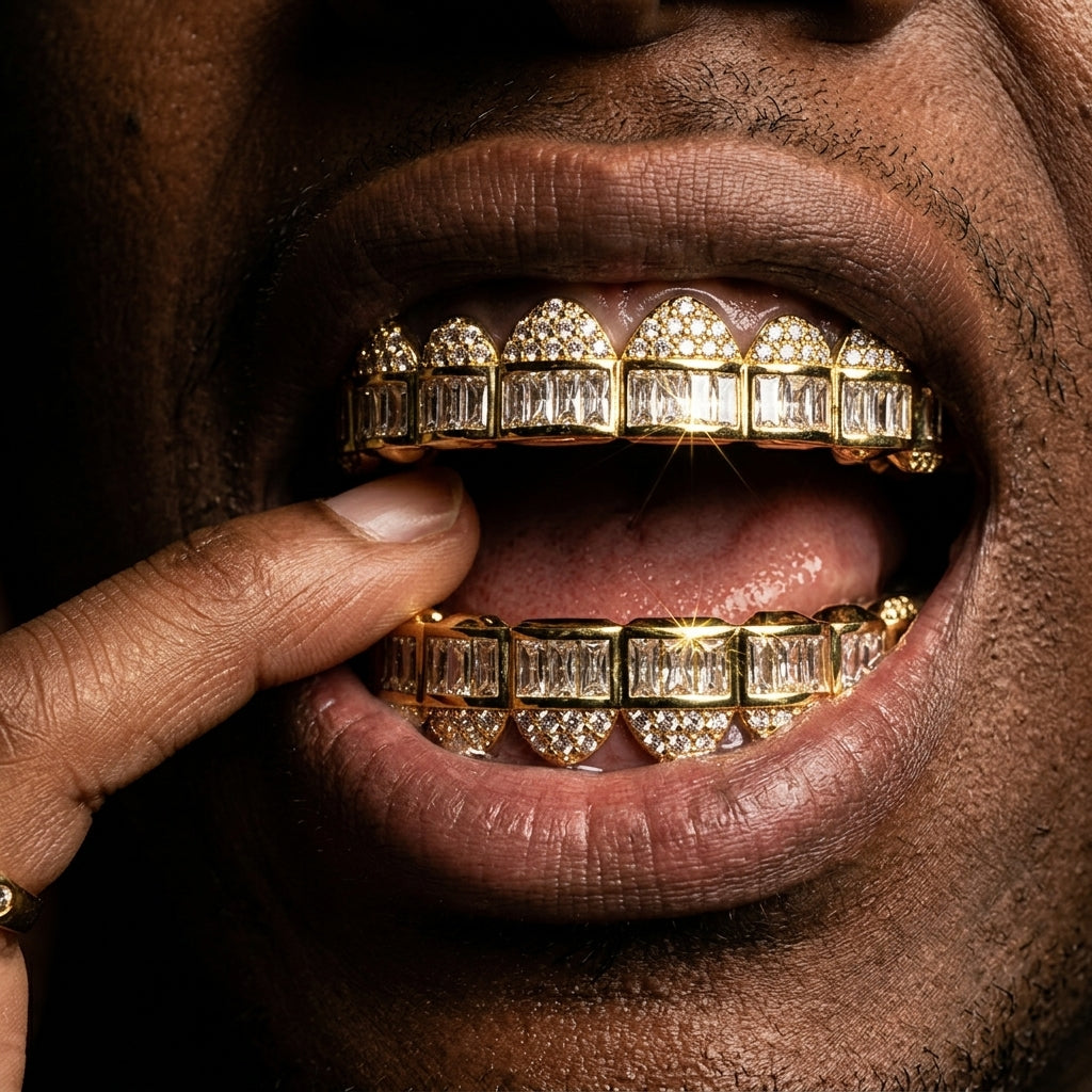 Royal Baguette Grillz in Gold