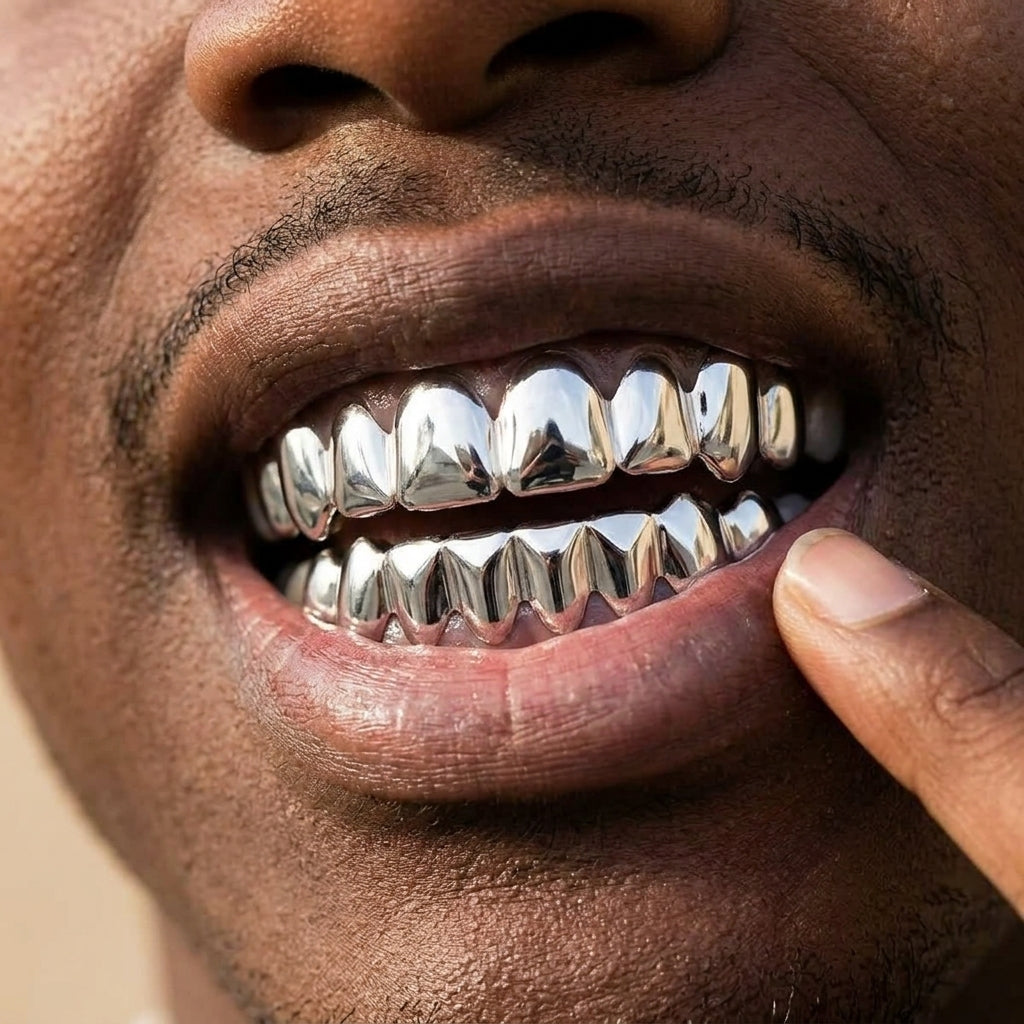 Silver Full-Coverage Grillz