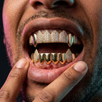 Gold Fang Crown Grillz in Gold