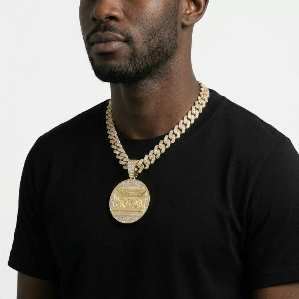 Last Supper Halo Necklace