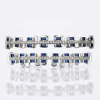 Blue Sapphire & Diamond Grillz Set
