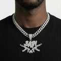 Crossed Rifles Necklace