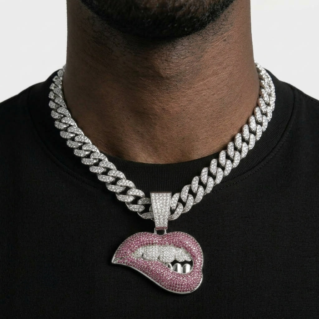 Lip Bite Necklace