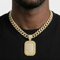 Square Halo Necklace